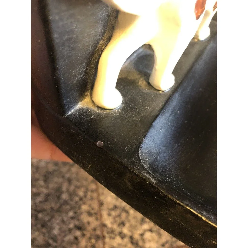 Vintage Ceramic Cocker Spaniel Hunter's Men’s Dresser Caddy Cuff Links Tie Bars